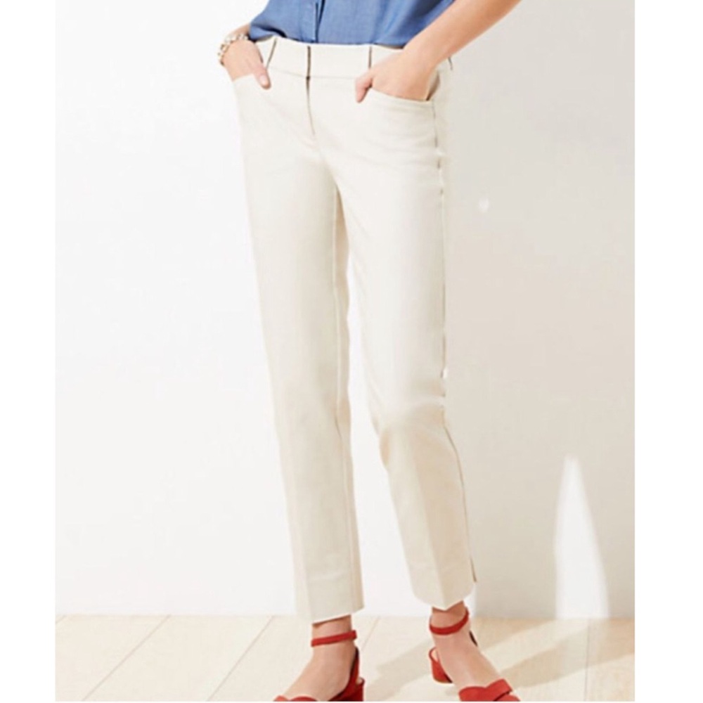 LOFT Marissa Fit The Riviera Trousers Business Casual Flat Front Pants. Sz.8